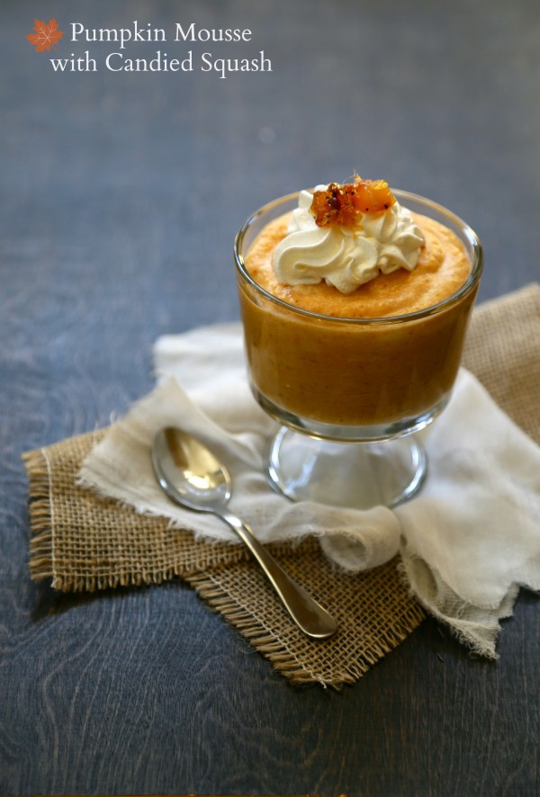 foodie fridays: pumpkin mousse with candied squash
