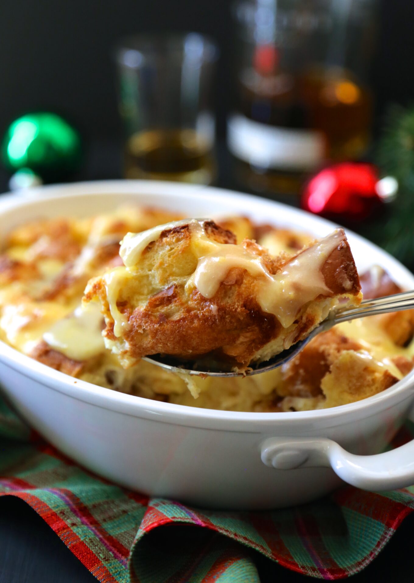 old fashioned challah bread pudding
