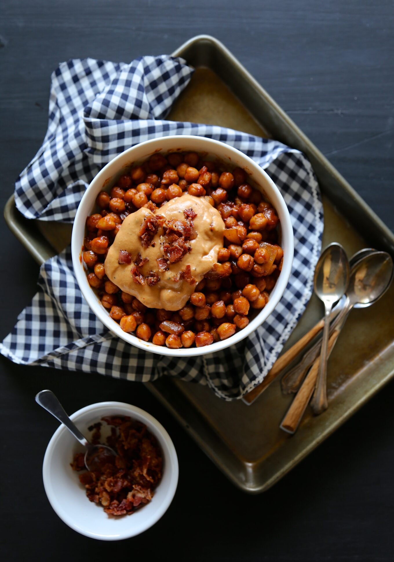 Chickpea Baked Beans With Barbecue Bacon Hummus Climbing Grier Mountain